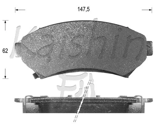 Kit de plaquettes de frein, frein à disque KAISHIN FK10006