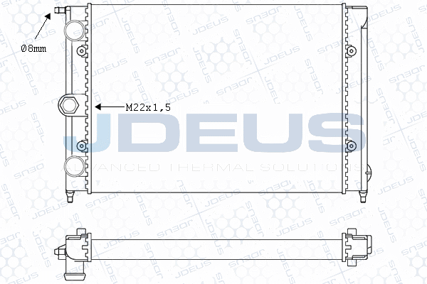 Radiateur, refroidissement du moteur JDEUS M-0300330