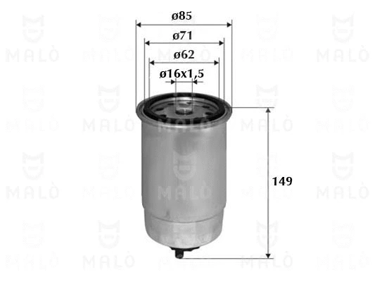 Filtre à carburant AKRON-MALÒ 1520153