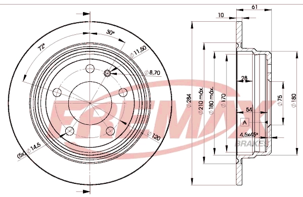 Disque de frein FREMAX BD-1387