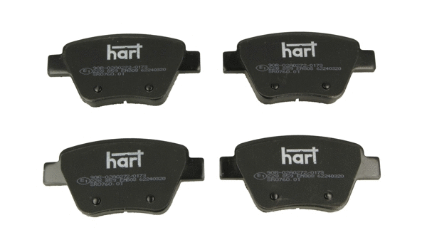 Kit de plaquettes de frein, frein à disque HART 228 859