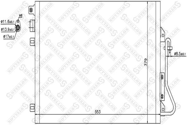 Condenseur, climatisation STELLOX 10-45044-SX