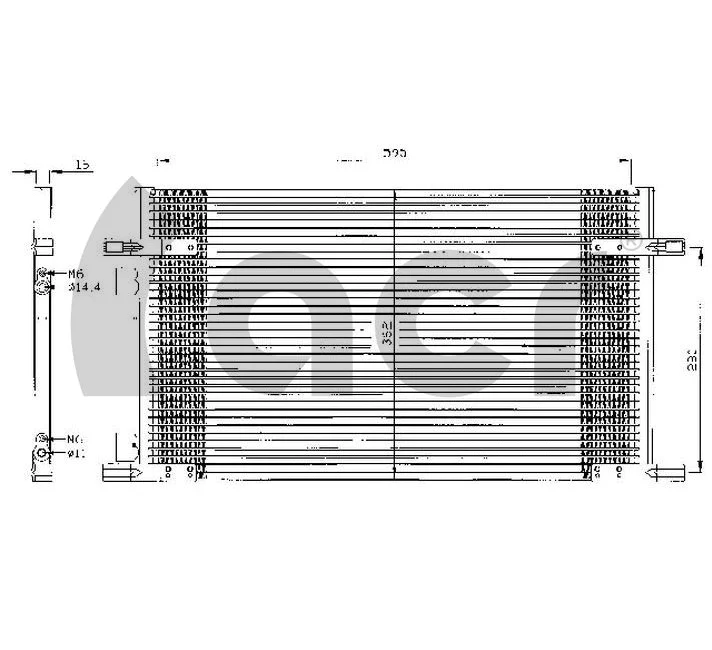 Condenseur, climatisation ACR 300086