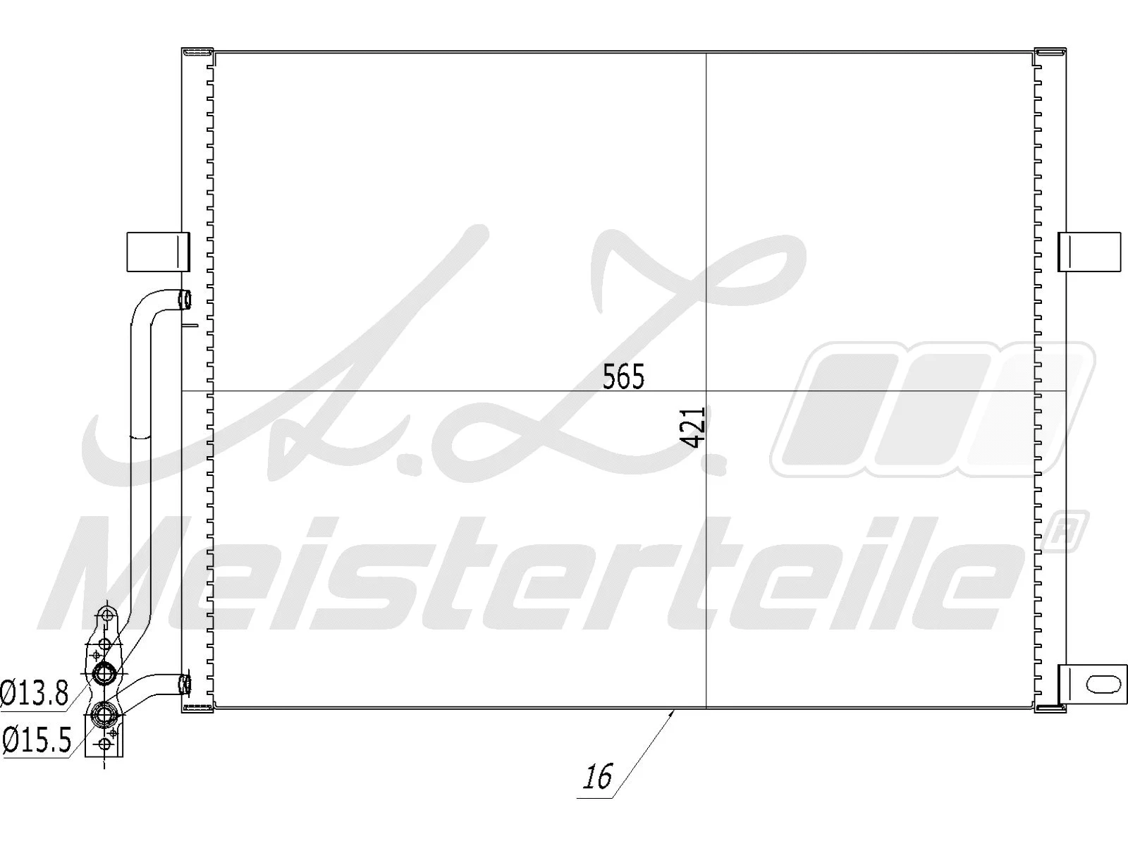 Condenseur, climatisation A.Z. Meisterteile AZMT-45-030-1073