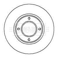 Disque de frein BORG & BECK BBD4893