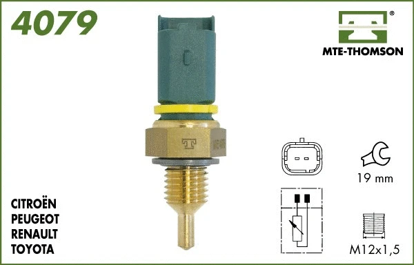 Sonde, température du liquide de refroidissement MTE-THOMSON 4079