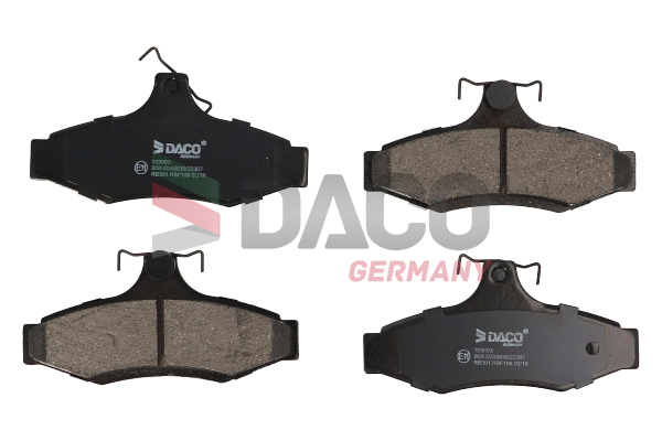 Kit de plaquettes de frein, frein à disque DACO Germany 325003