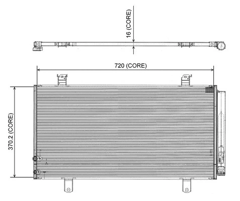 Condenseur, climatisation DENSO-AU 477-0729