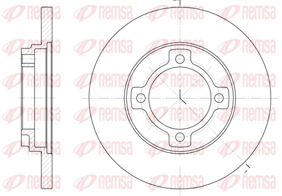 Disque de frein REMSA 6522.00
