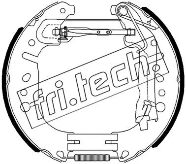 Jeu de mâchoires de frein fri.tech. 16490