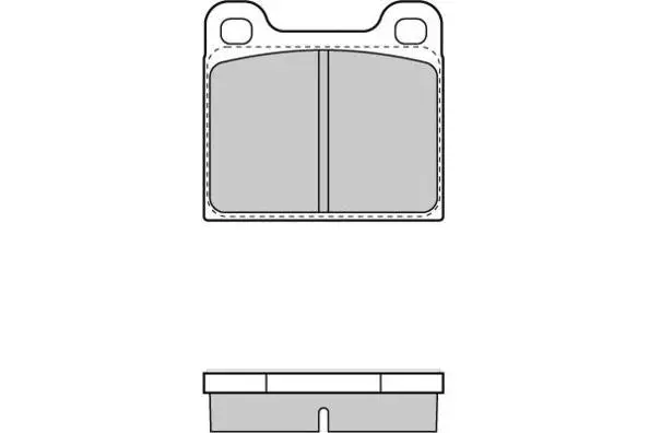 Kit de plaquettes de frein, frein à disque E.T.F. 12-0096