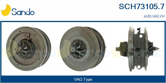 Groupe carter, turbocompresseur SANDO SCH73105.7