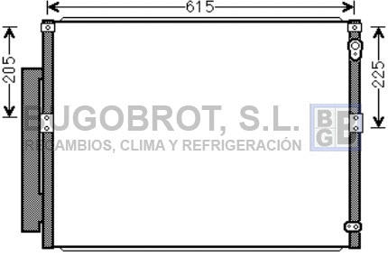 Condenseur, climatisation BUGOBROT 62-TO5564
