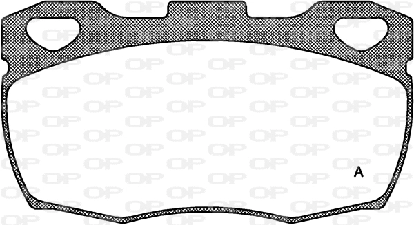 Kit de plaquettes de frein, frein à disque OPEN PARTS BPA0266.00