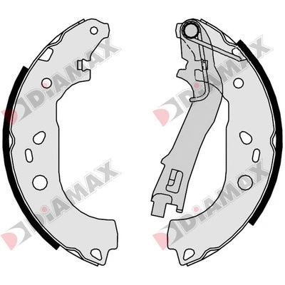 Jeu de mâchoires de frein DIAMAX N01357