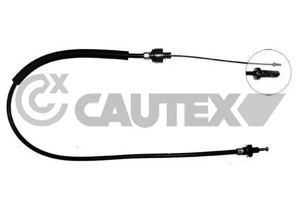 Tirette à câble, commande d'embrayage CAUTEX 081195