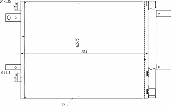 Condenseur, climatisation HART 645 308