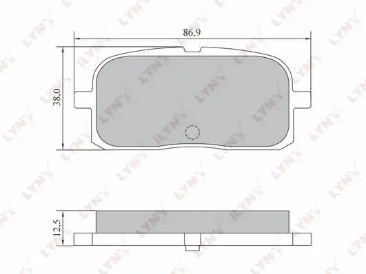 Kit de plaquettes de frein, frein à disque LYNXAUTO BD-7556