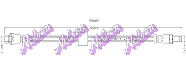 Flexible de frein KAWE H5620