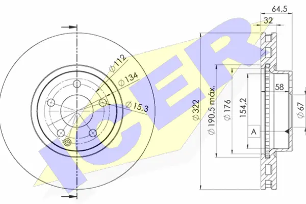 Disque de frein ICER 78BD5558-2