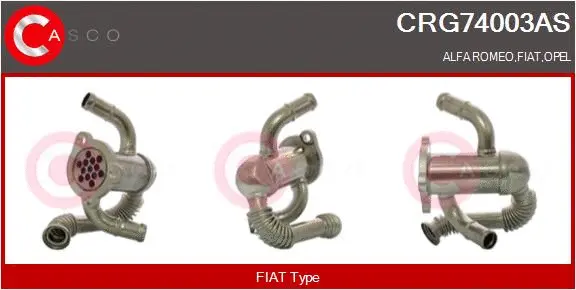 Radiateur, réaspiration des gaz d'échappement CASCO CRG74003AS