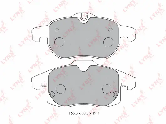 Kit de plaquettes de frein, frein à disque LYNXAUTO BD-5923