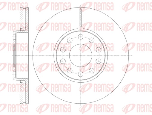 Disque de frein REMSA 61227.10