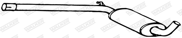 Silencieux central WALKER 70524