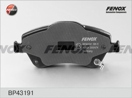 Kit de plaquettes de frein, frein à disque FENOX BP43191