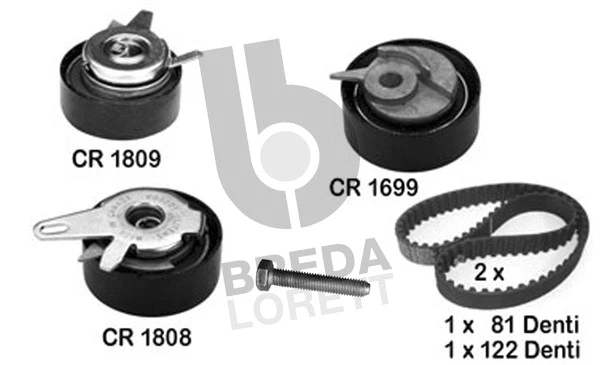 Kit de courroie crantée BREDA LORETT KCD0064
