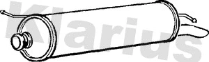 Silencieux arrière KLARIUS 220791