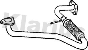Tuyau d'échappement KLARIUS 150283