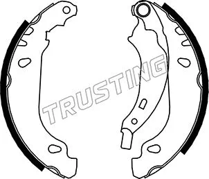 Jeu de mâchoires de frein TRUSTING 088.231