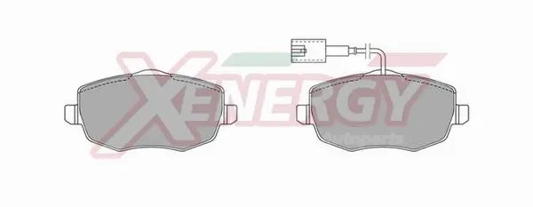 Kit de plaquettes de frein, frein à disque AP XENERGY X40881