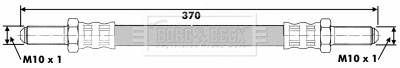 Flexible de frein BORG & BECK BBH6247