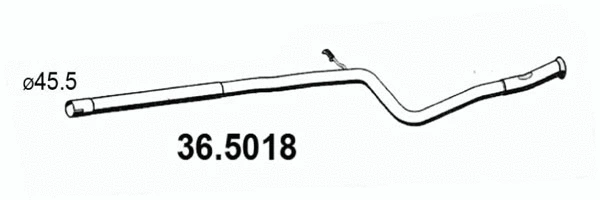 Tuyau d'échappement ASSO 36.5018