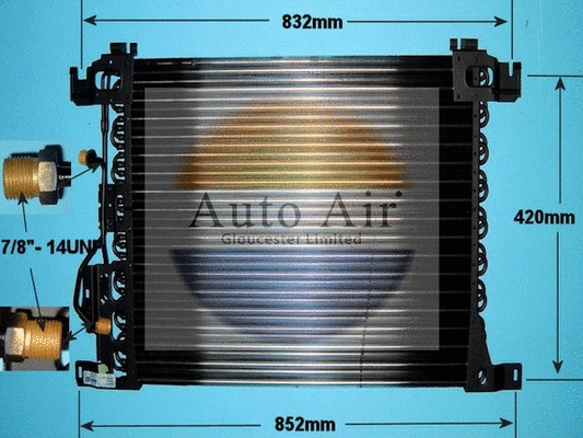 Condenseur, climatisation AUTO AIR GLOUCESTER 16-1203