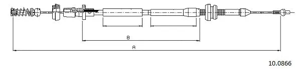 Câble d'accélération CABOR 10.0866