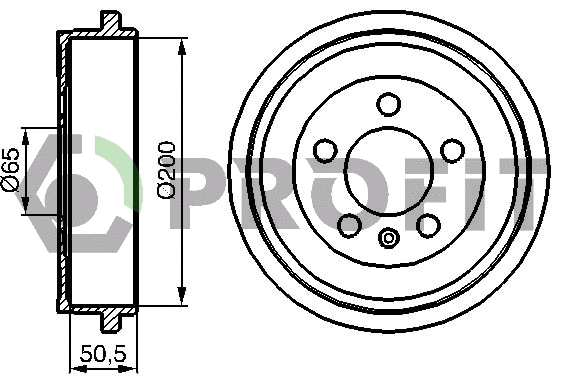 Tambour de frein PROFIT 5020-0077