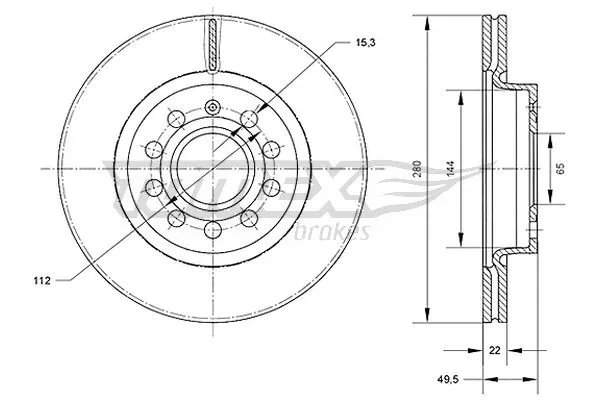 Disque de frein TOMEX Brakes TX 70-30