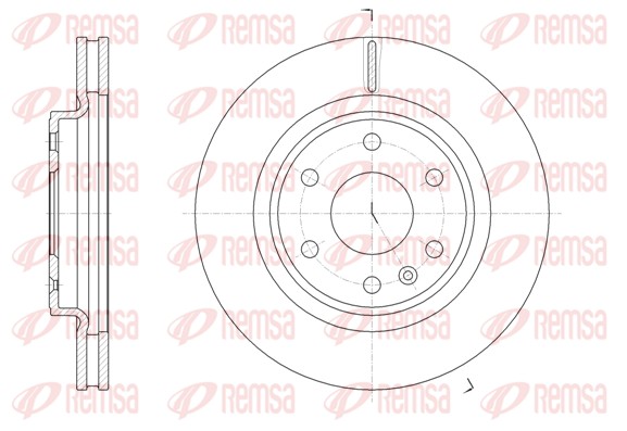 Disque de frein REMSA 61872.10