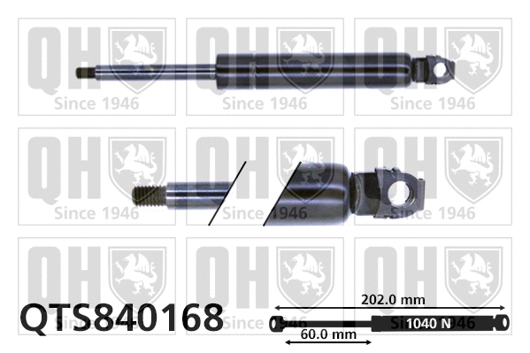 Vérin, capot-moteur QUINTON HAZELL QTS840168