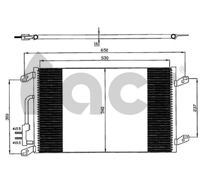 Condenseur, climatisation ACR 300153