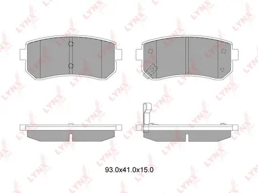 Kit de plaquettes de frein, frein à disque LYNXAUTO BD-4407