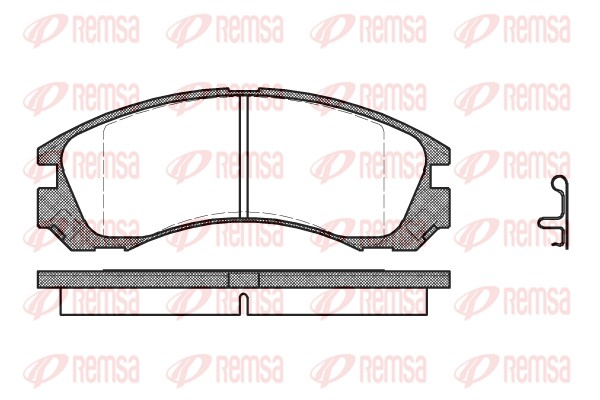 Kit de plaquettes de frein, frein à disque REMSA 0354.22