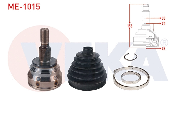 Jeu de joints, arbre de transmission VEKA ME-1015