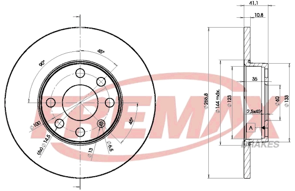 Disque de frein FREMAX BD-9058