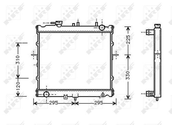 Radiateur, refroidissement du moteur NRF 53831