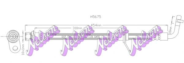 Flexible de frein KAWE H5675