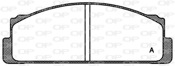 Kit de plaquettes de frein, frein à disque OPEN PARTS BPA0022.00